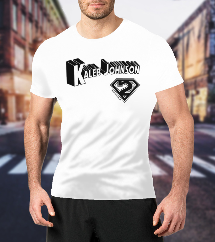Kaleb Johnson Superhero Logo 2 Typography T-Shirt