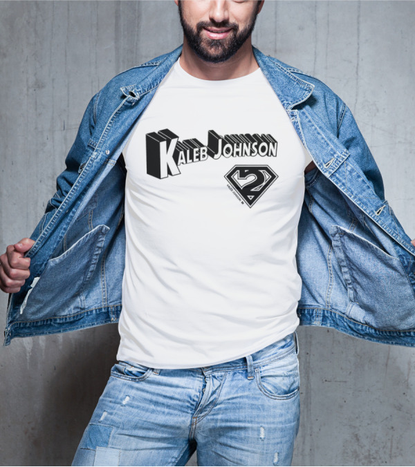 Kaleb Johnson Superhero Logo 2 Typography T-Shirt
