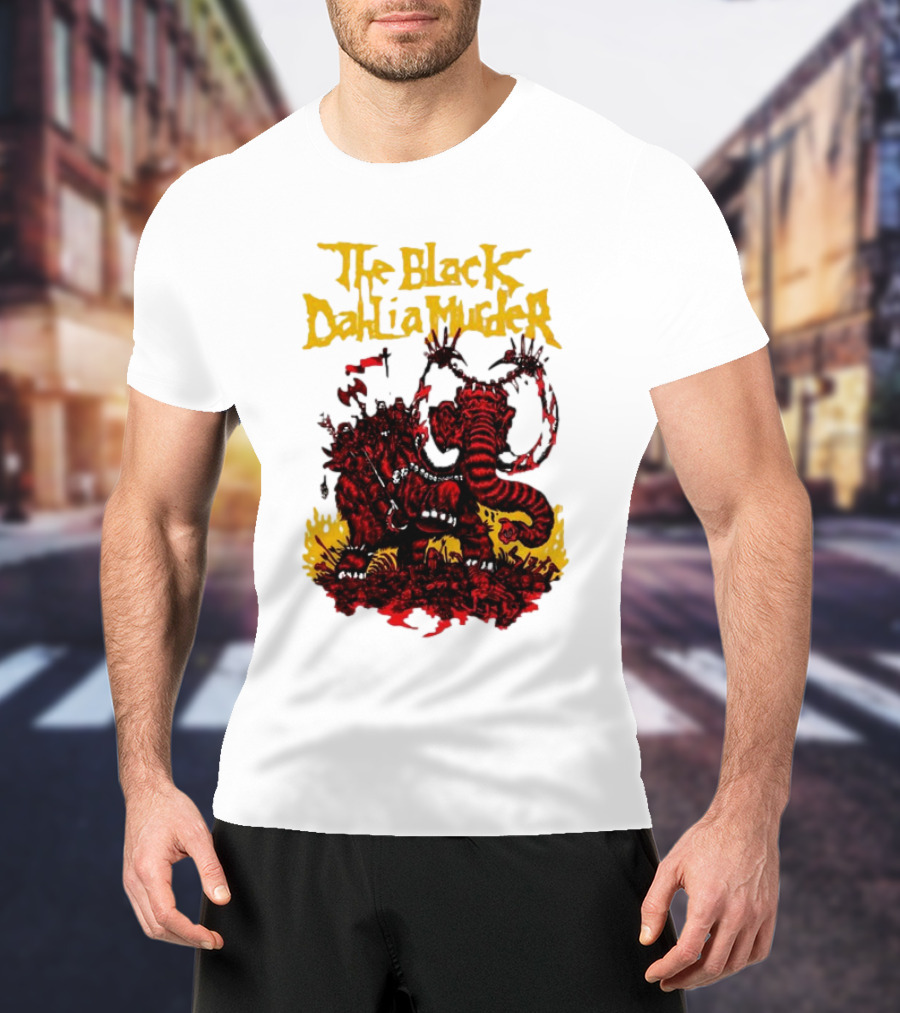 The Black Dahlia Murder Red Mammoth Battle Scene T-Shirt