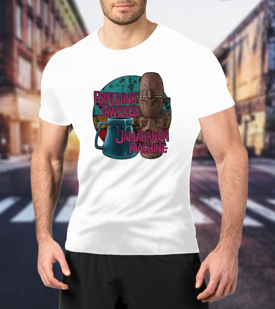 Raktajino Powered Jamaharon Machine T-Shirt
