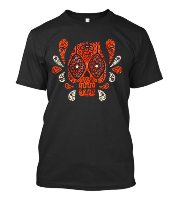 Deadpool Calavera Day Of The Chimichangas Sugar Skull T-Shirt