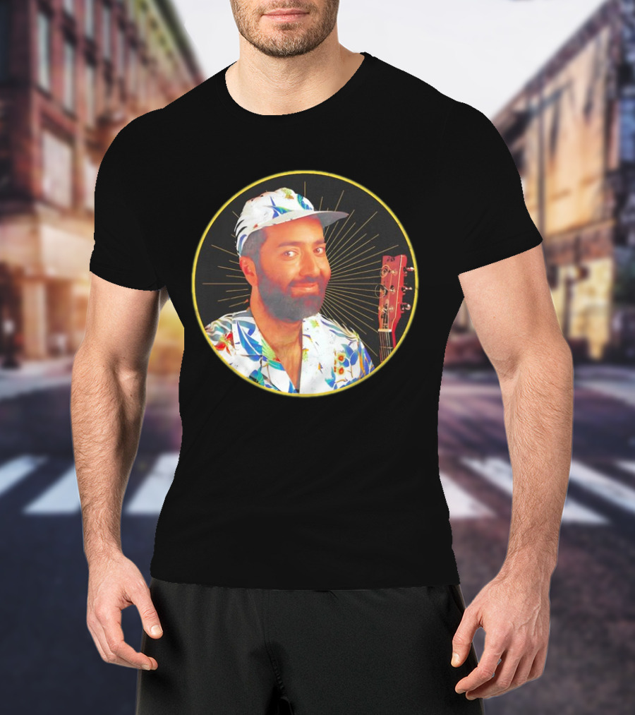 Raffi Is Gold Classic Music Icon With Colorful Shirt And Guitar T-Shirt