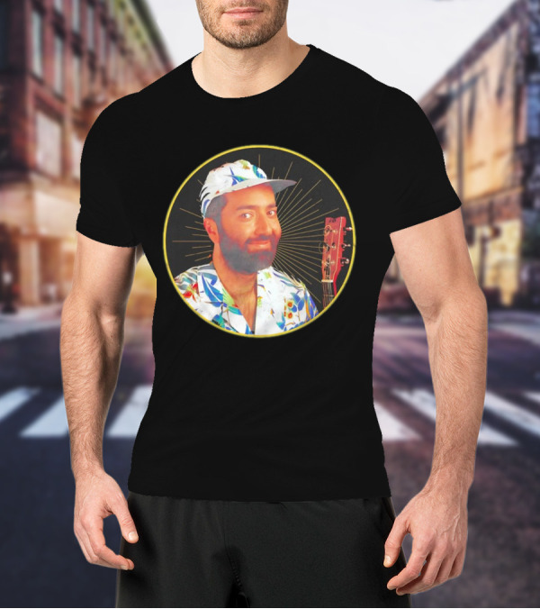Raffi Is Gold Classic Music Icon With Colorful Shirt And Guitar T-Shirt