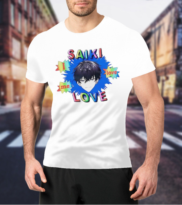 Saiki I Love Me Love Colorful Anime T-Shirt