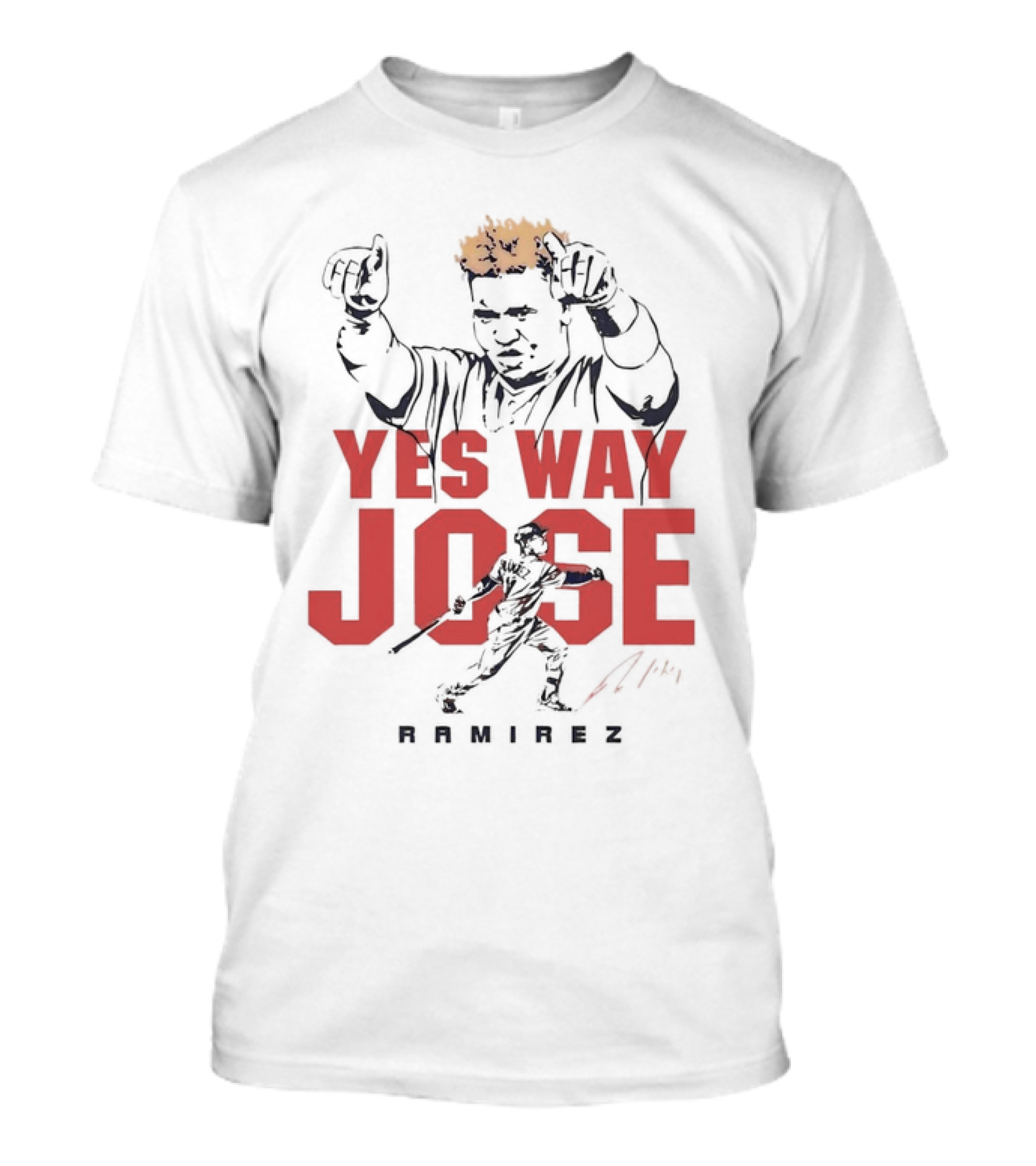 Yes Way Jose Ramirez Cleveland Baseball T-Shirt