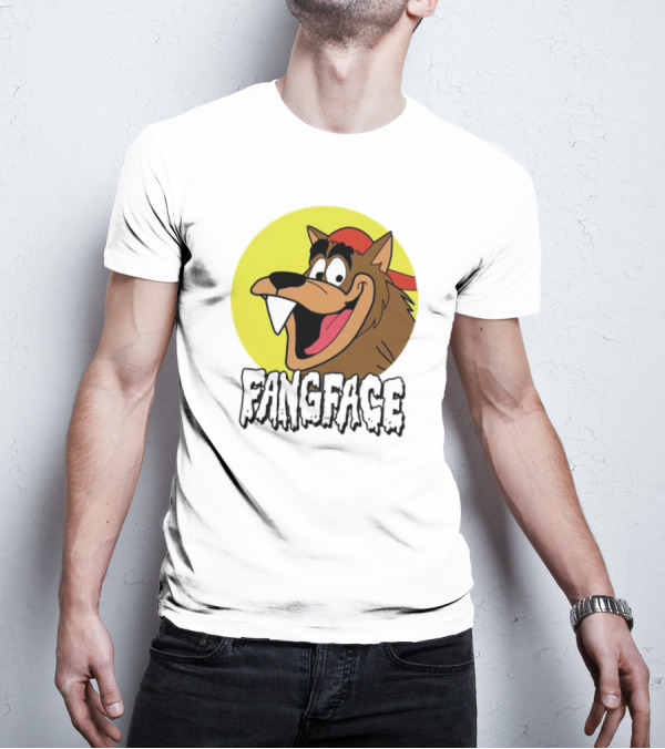 Fangface Cartoon Logo Meme T-Shirt