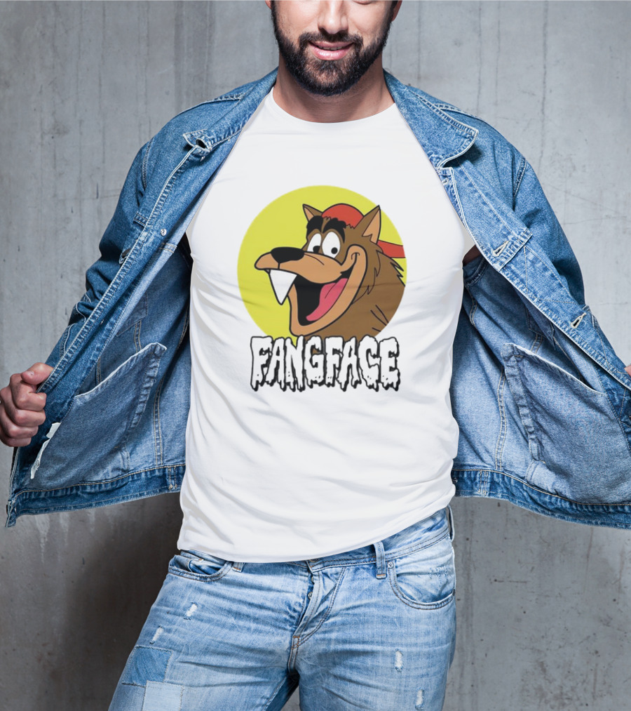 Fangface Cartoon Logo Meme T-Shirt