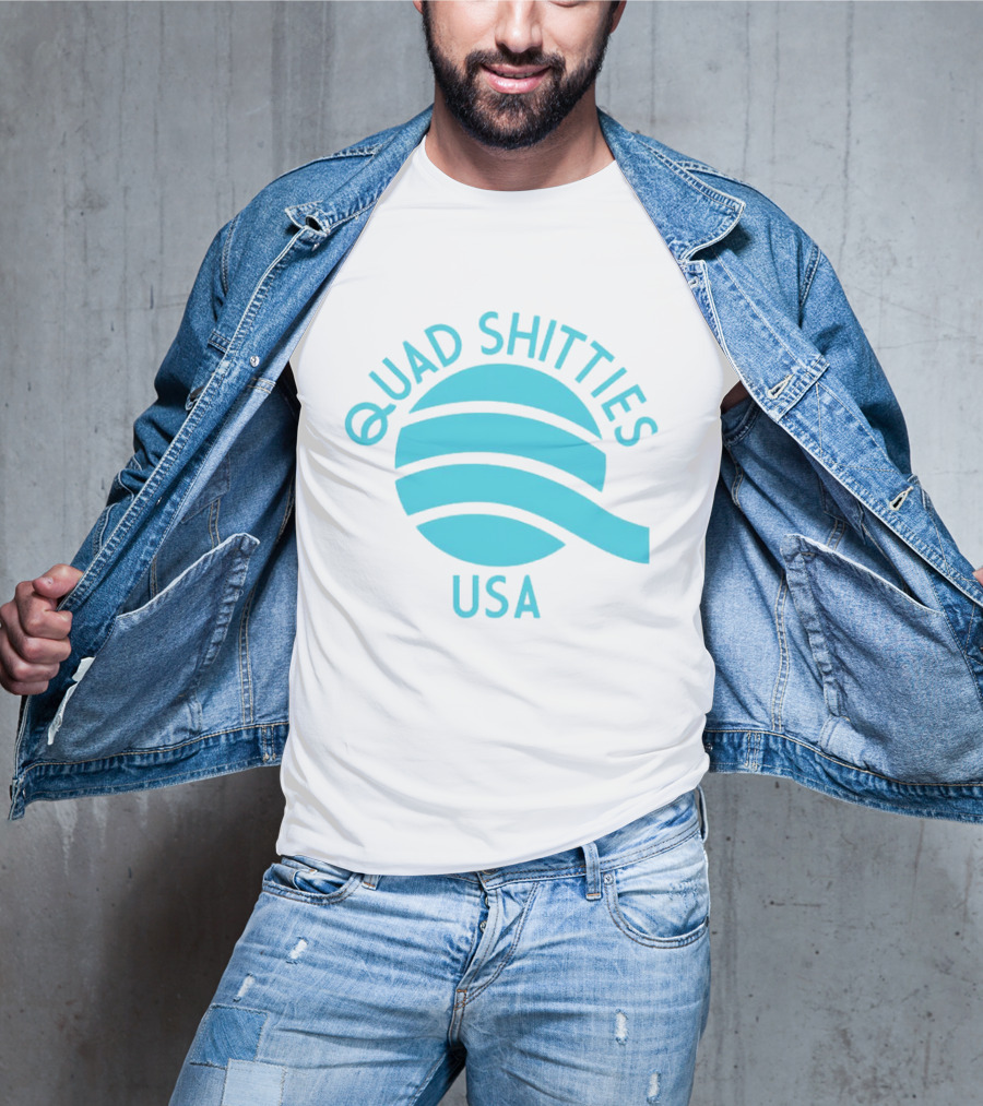 Quad Shitties USA Wavy T-Shirt