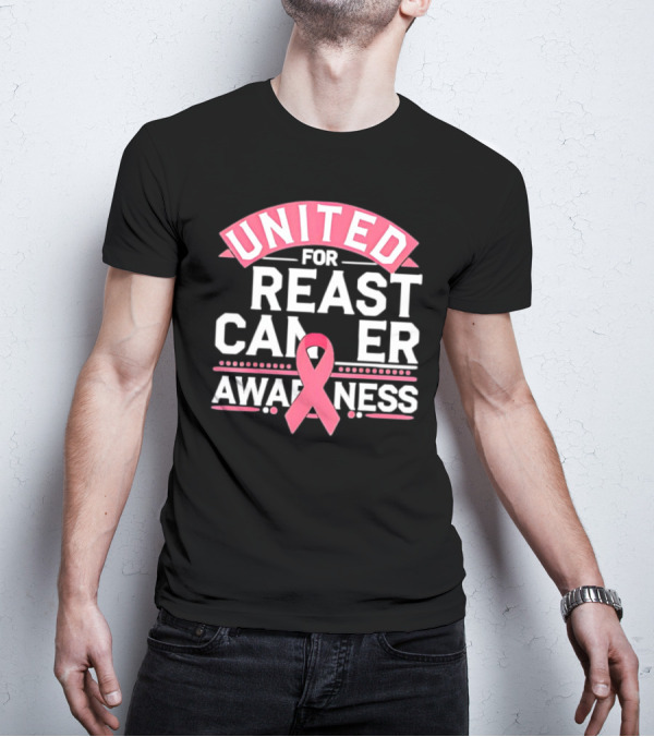 United For Breast Cancer Awareness Pink T-Shirt