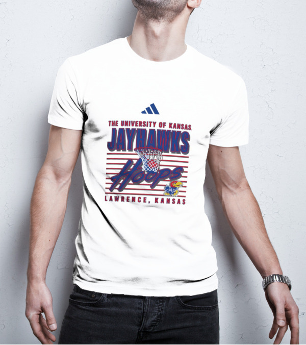 The University Of Kansas Jayhawks Hoops Lawrence Kansas Basketball T-Shirt