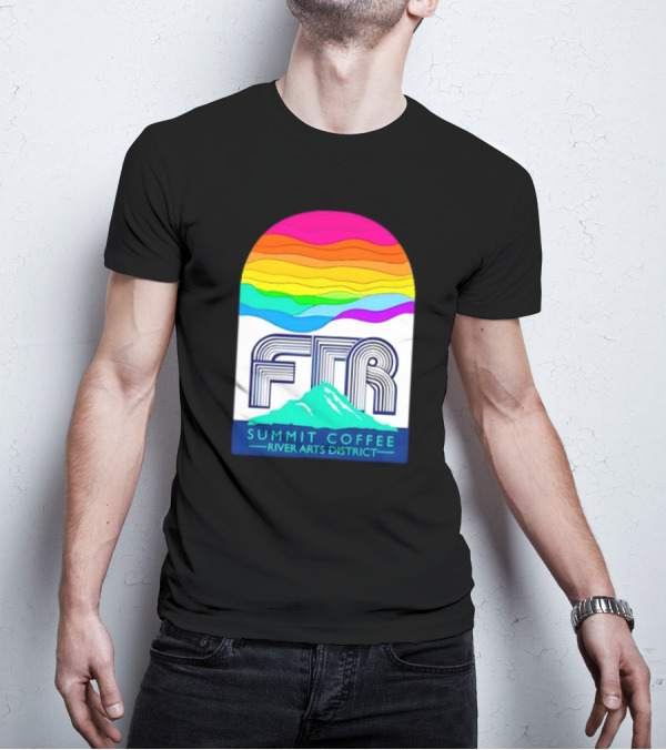 Summit Coffee River Arts District FTR Rainbow Arch Mountain Available Until October 31st, T-Shirt