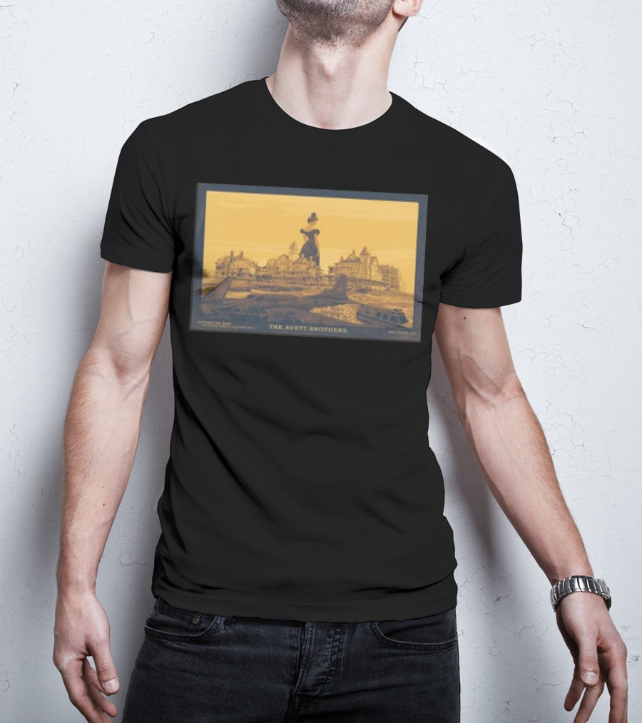 The Avett Brothers Historic Hotel Silhouette Rady Shell Jacobs Park San Diego October 06 T-Shirt