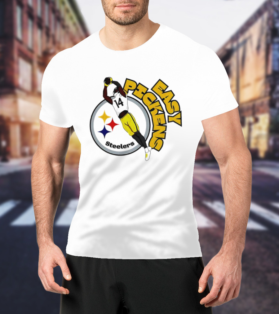 Easy Pickens Steelers Pittsburgh Football Dog Pet T-Shirt