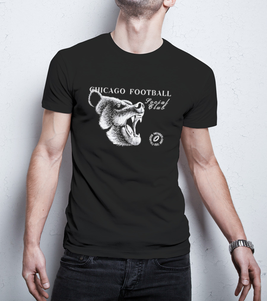 Chicago Football Social Club Bear Roaring T-Shirt