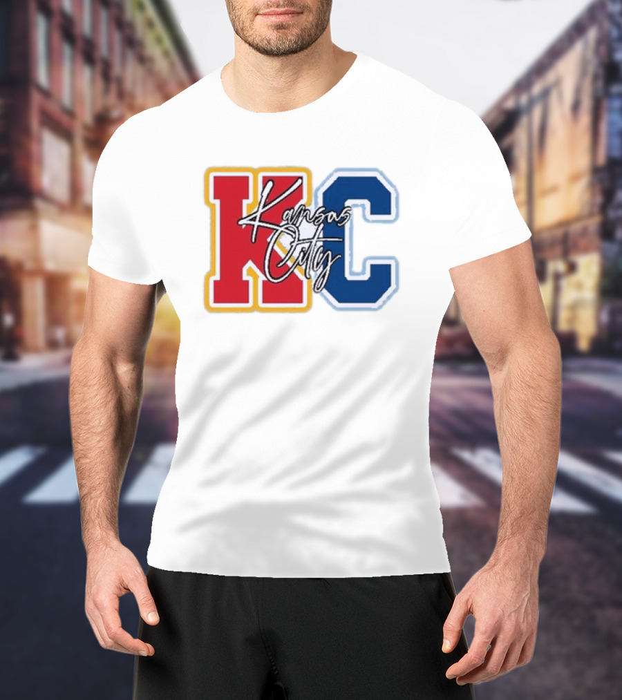 Kansas City Chiefs Royals Red Blue KC Kansas City T-Shirt