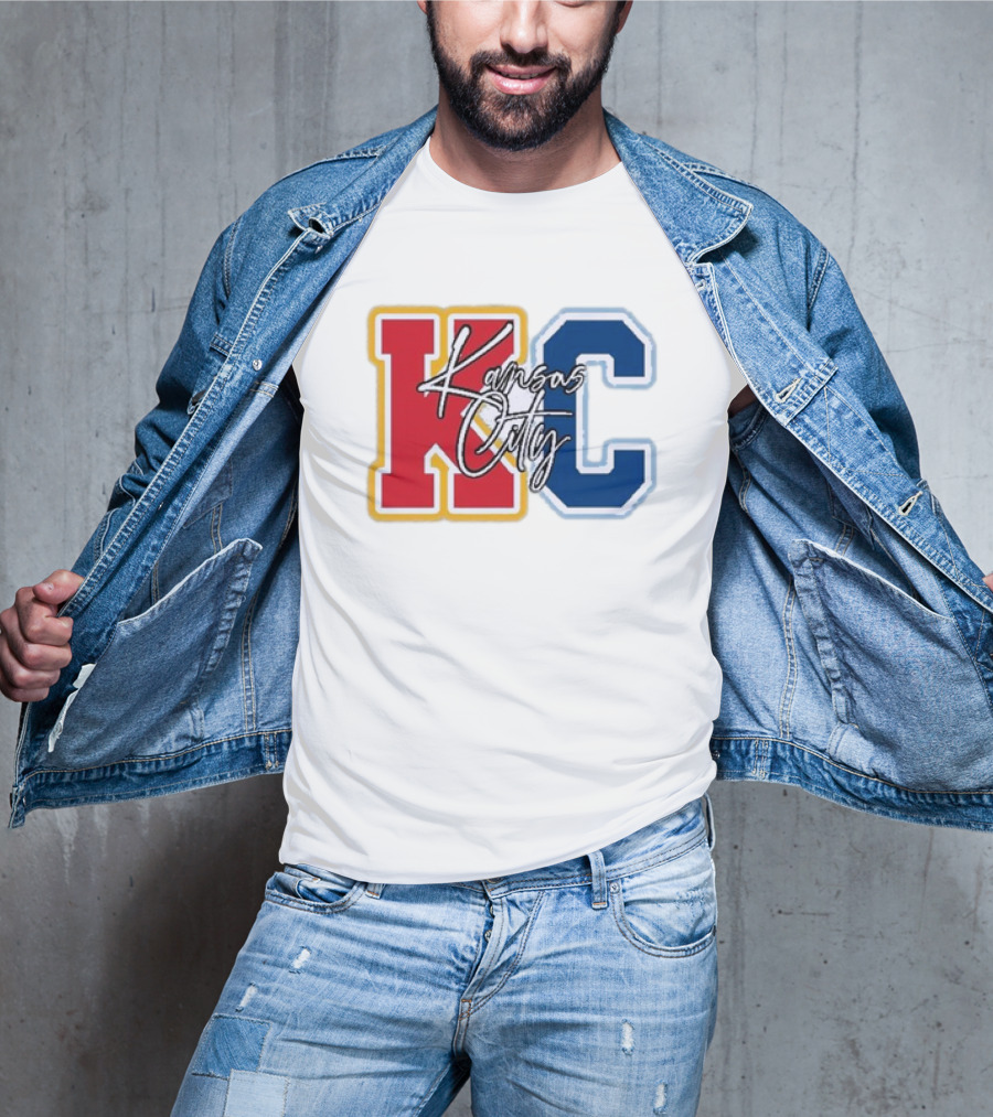 Kansas City Chiefs Royals Red Blue KC Kansas City T-Shirt