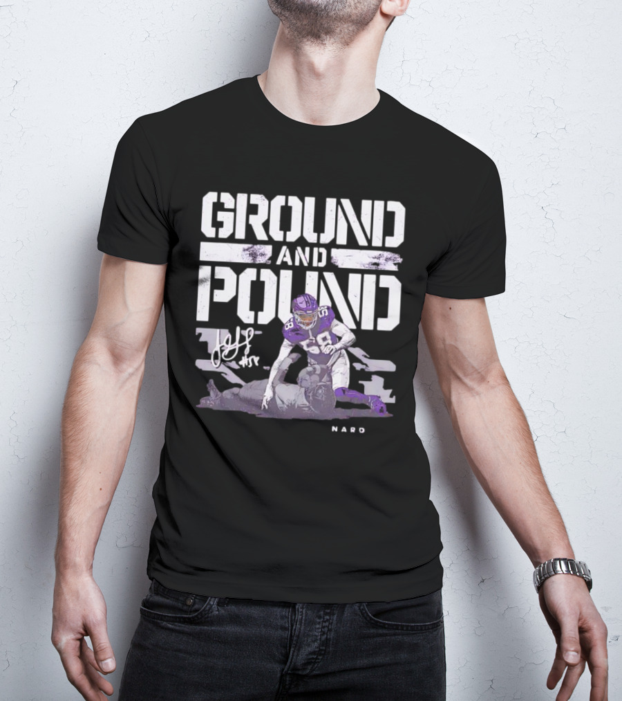 Ground And Pound Jonathan Greenard Minnesota Vikings NFL Vintage Football T-Shirt