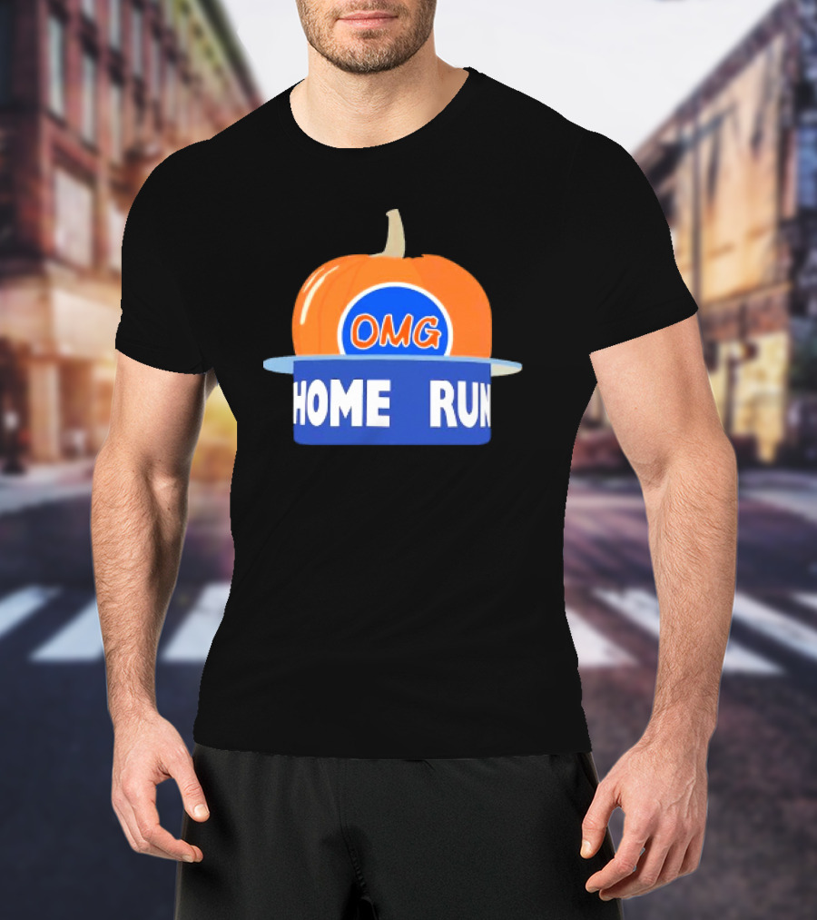Playoff Pumpkin OMG Home Run New York T-Shirt