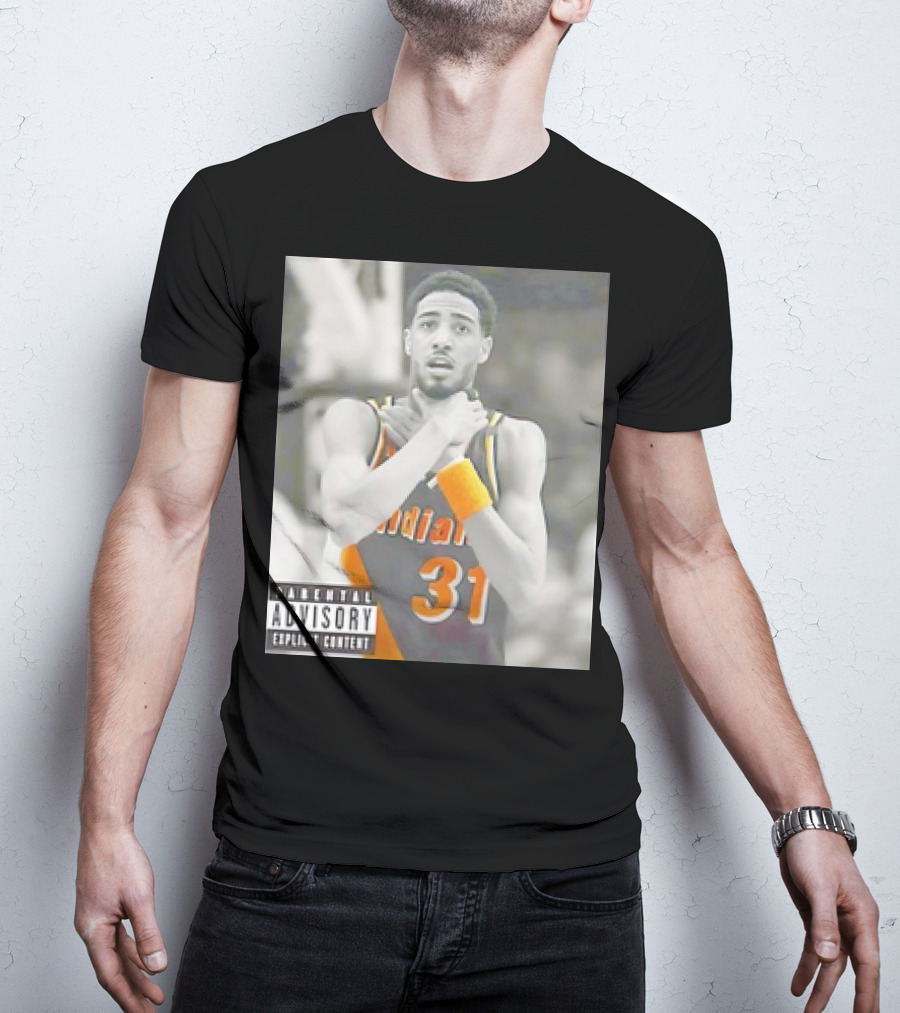 Tyrese Haliburton X Reggie Miller Indiana Pacers Knicks Killers Parental Advisory 31 T-Shirt