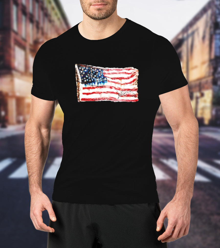 Mezak Art Old Glory US Flag Classic American T-Shirt