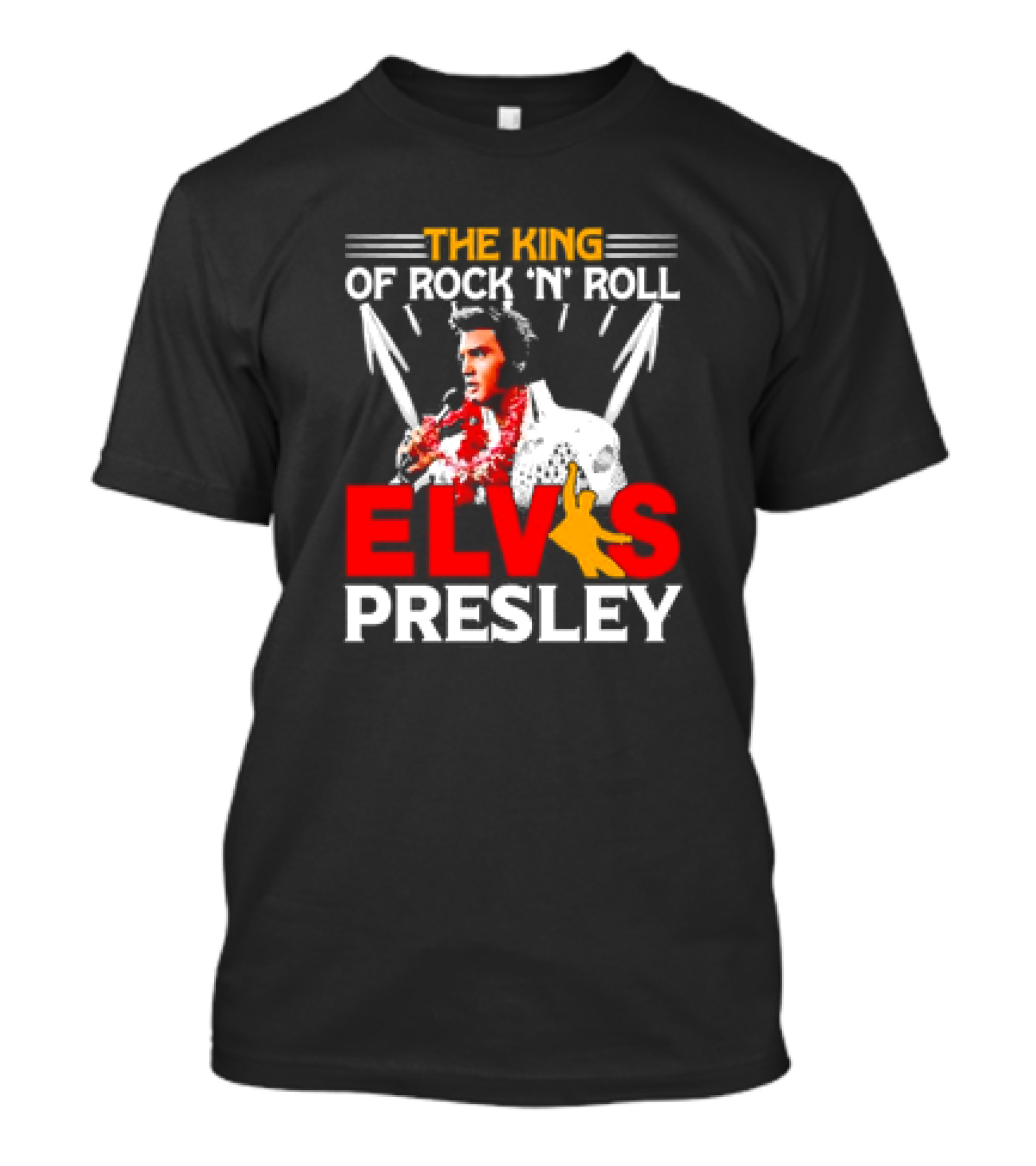 The King Of Rock 'N' Roll Elvis Presley Retro T-Shirt