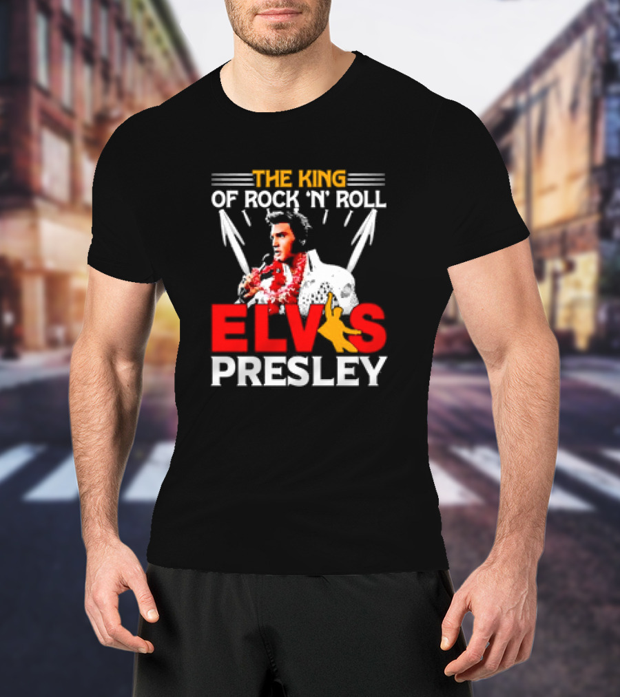 The King Of Rock 'N' Roll Elvis Presley Retro T-Shirt