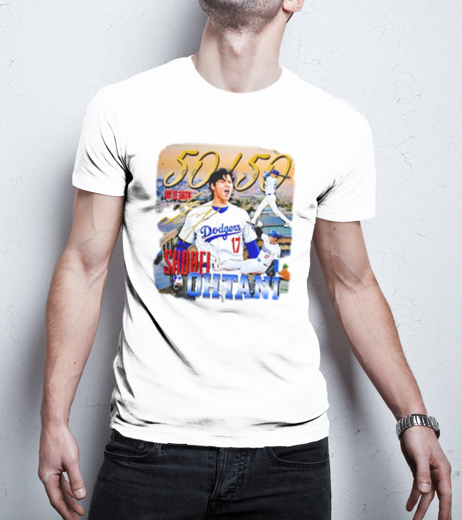 50 50 Club Shohei Ohtani Los Angeles Dodgers T-Shirt
