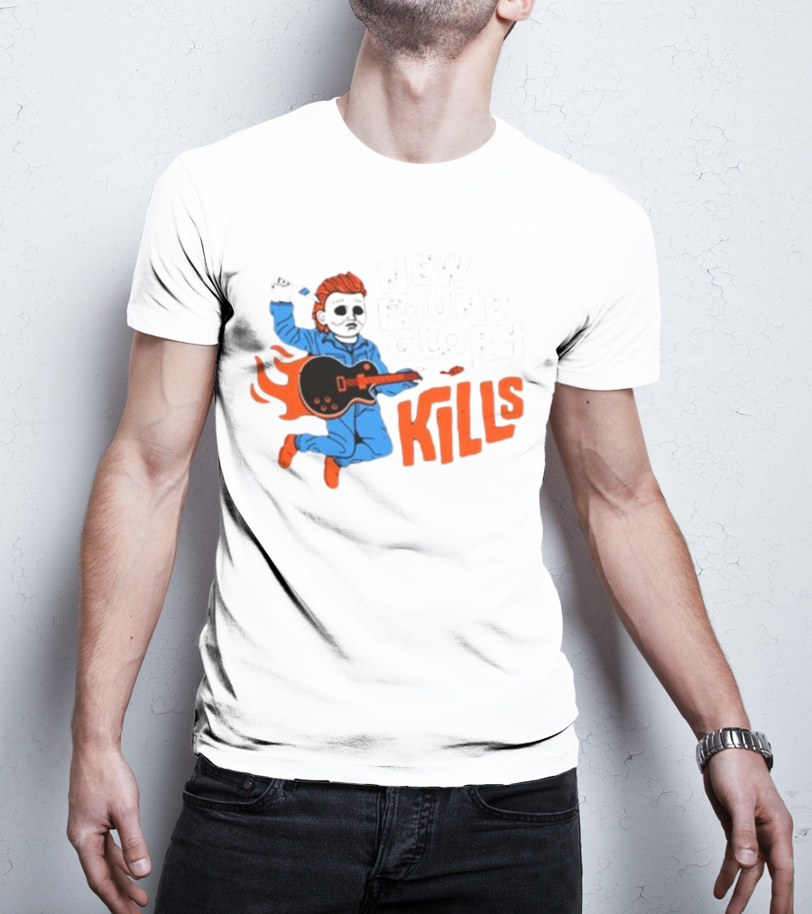 New Found Glory Kills Michael Myers Guitar Flame Character T-Shirt