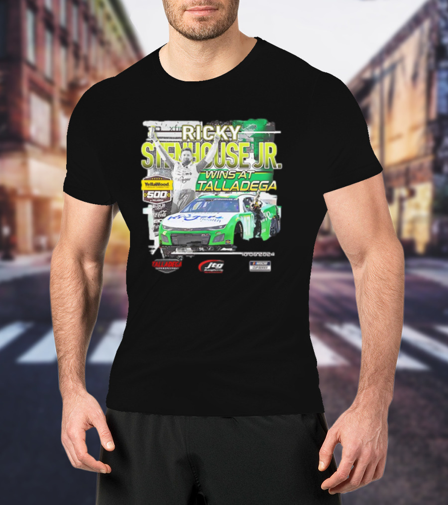 Ricky Stenhouse Jr. Wins At Talladega YellaWood 500 Race T-Shirt