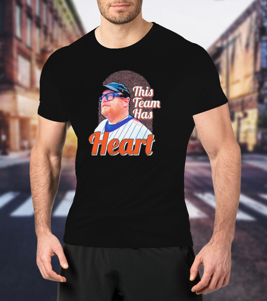 Frank Fleming This Team Has Heart New York Mets T-Shirt