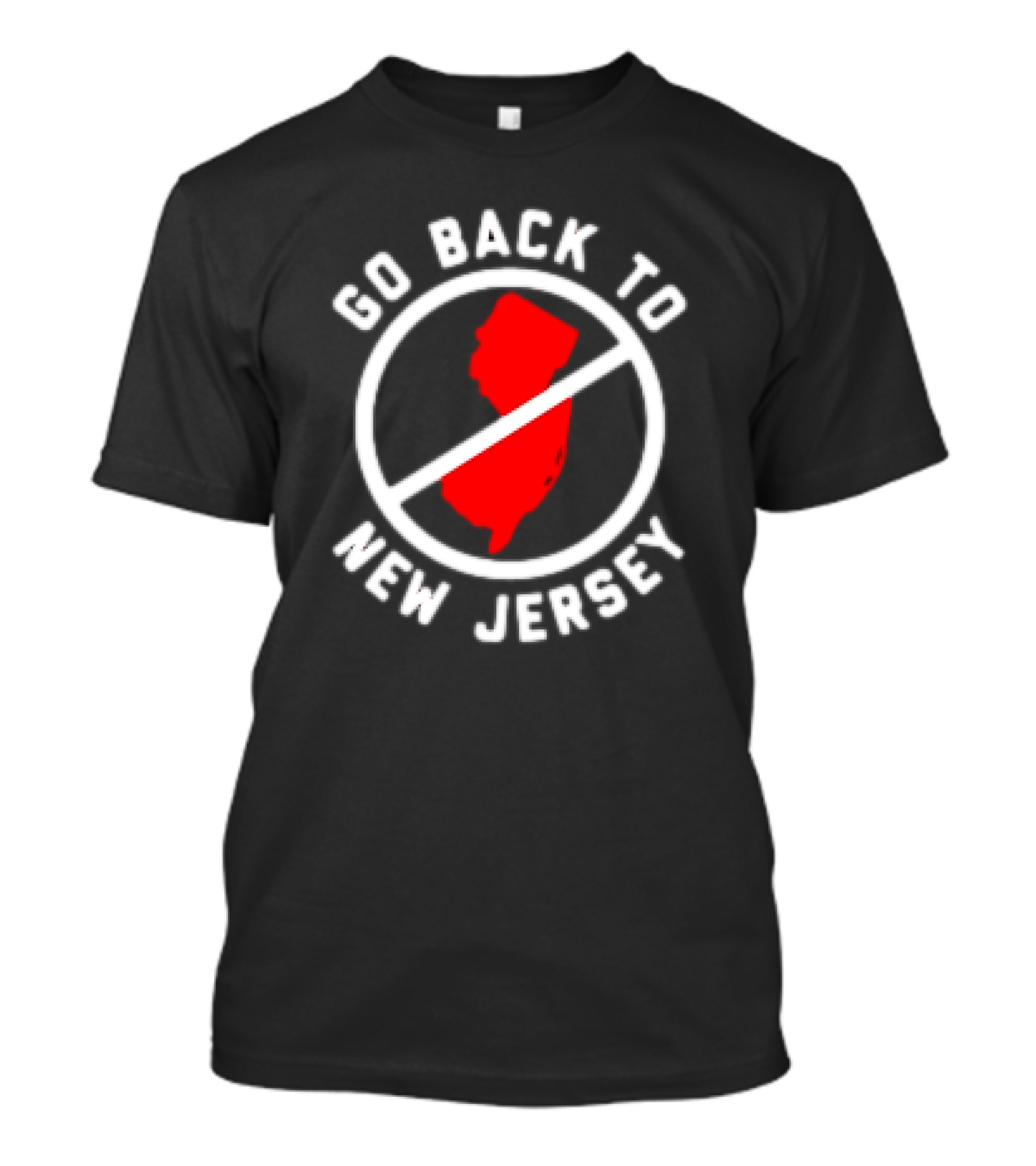 Go Back To New Jersey Retro Map T-Shirt
