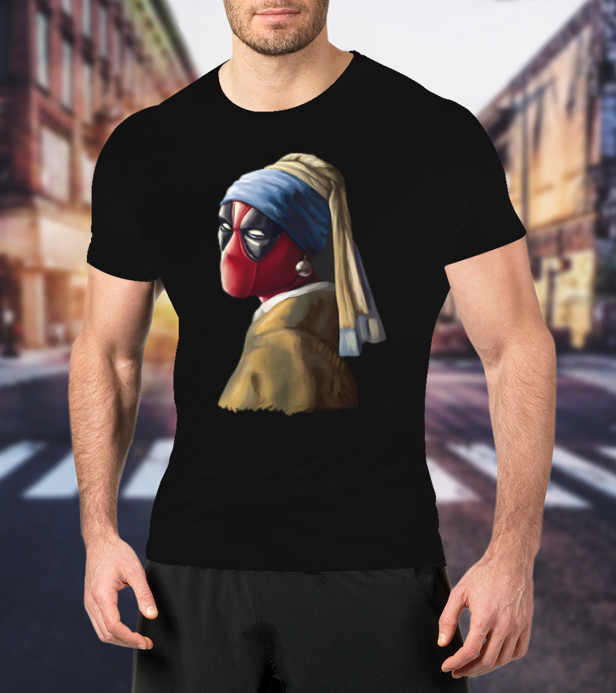 Deadpool With A Pearl Earring T-Shirt