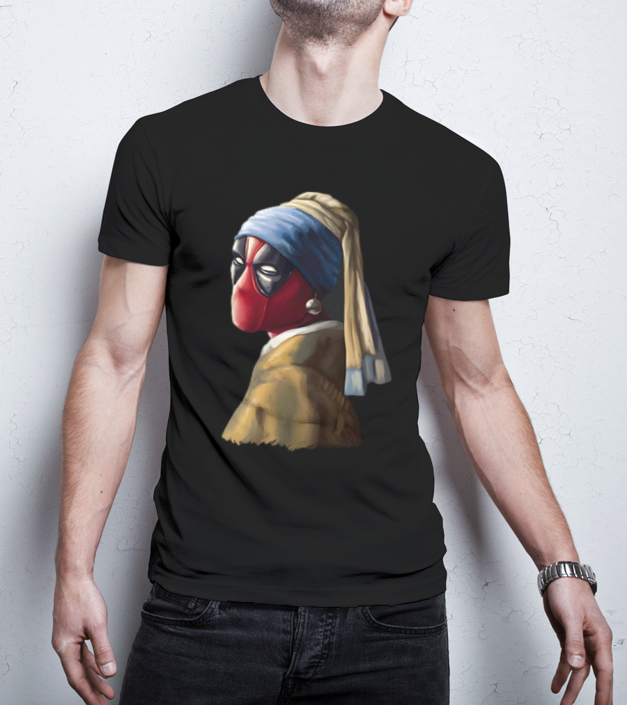 Deadpool With A Pearl Earring T-Shirt