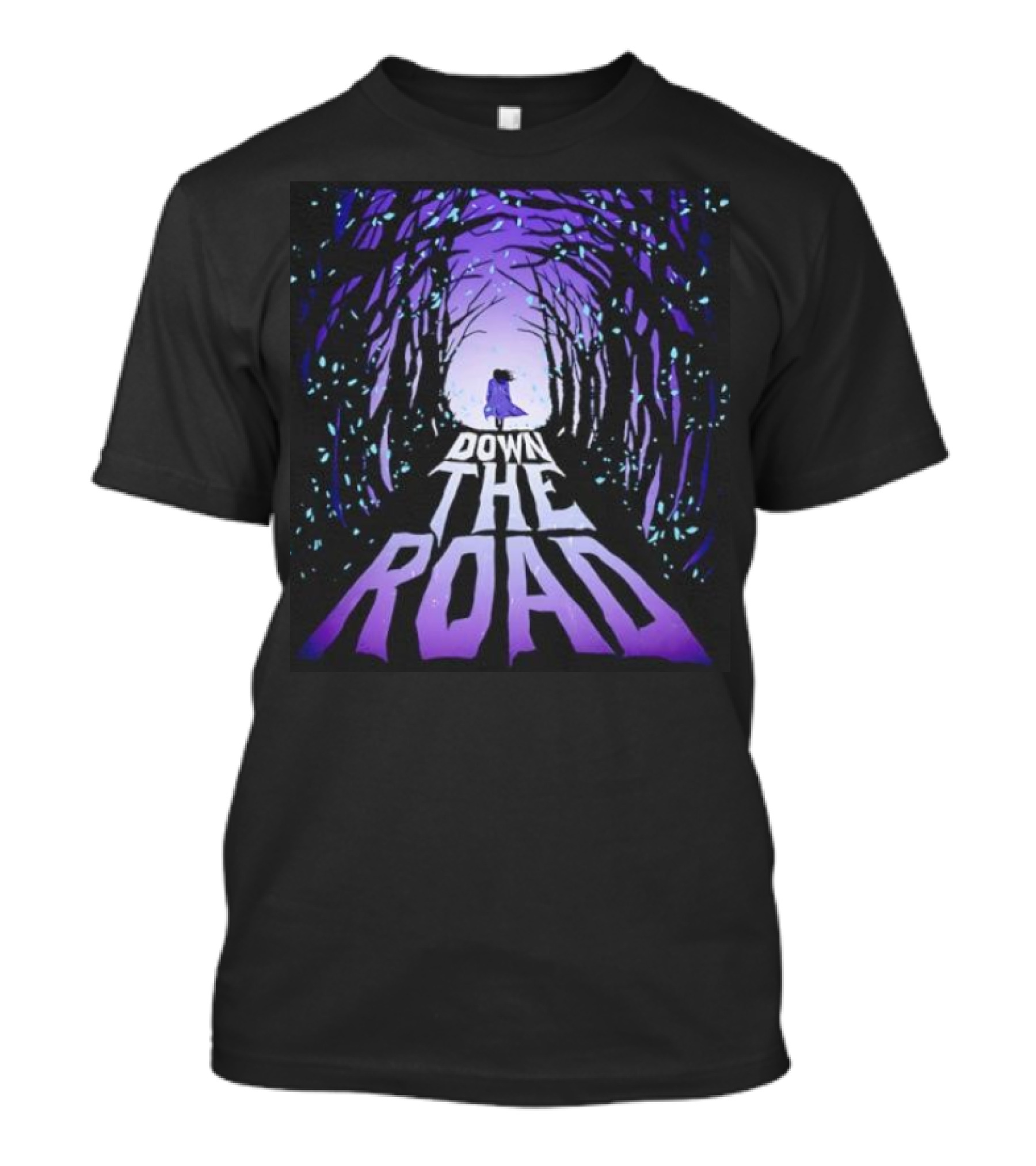 Down The Road Twilight Forest Pathway T-Shirt