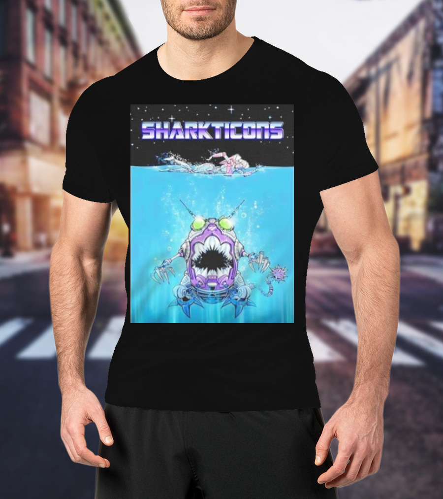 Sharkticons Underwater Robot Monsters T-Shirt