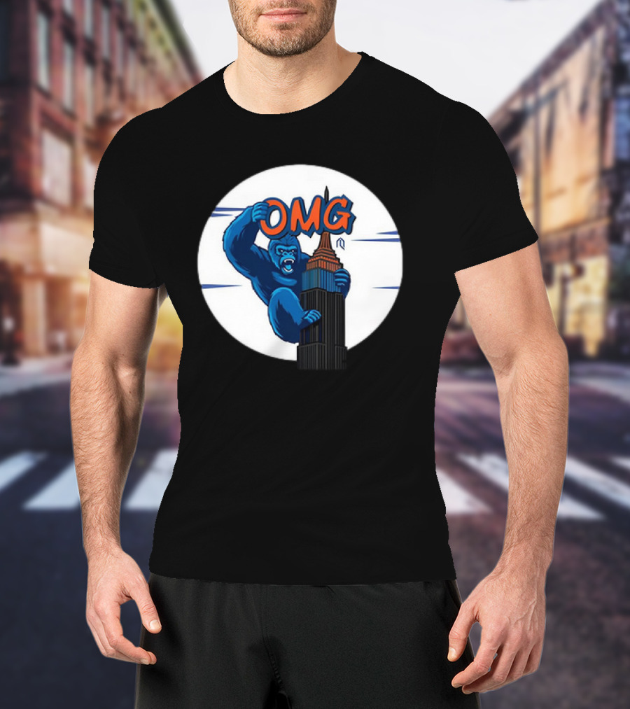 King Kong OMG Empire State Building New York Met T-Shirt