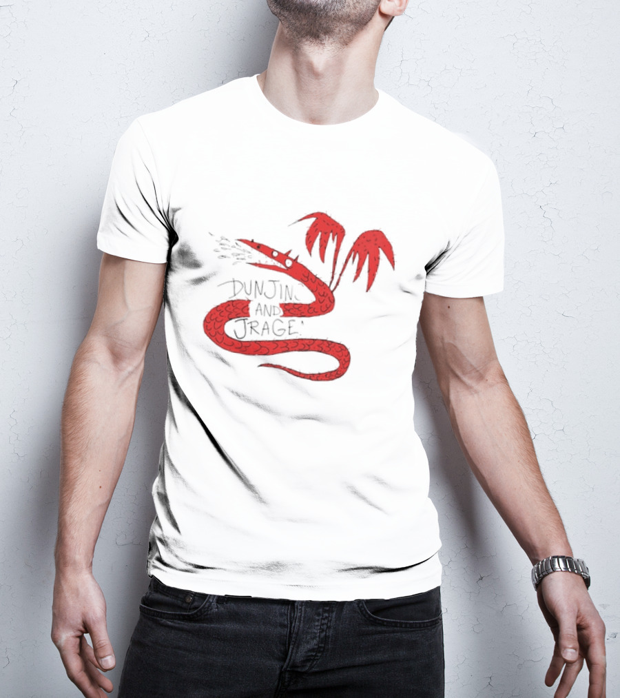 Dunjins And Jragens Fire-Breathing Red Serpent With Wings T-Shirt