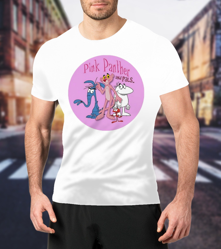 Pink Panther And Pals Circle Cartoons T-Shirt