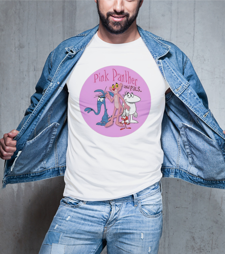Pink Panther And Pals Circle Cartoons T-Shirt
