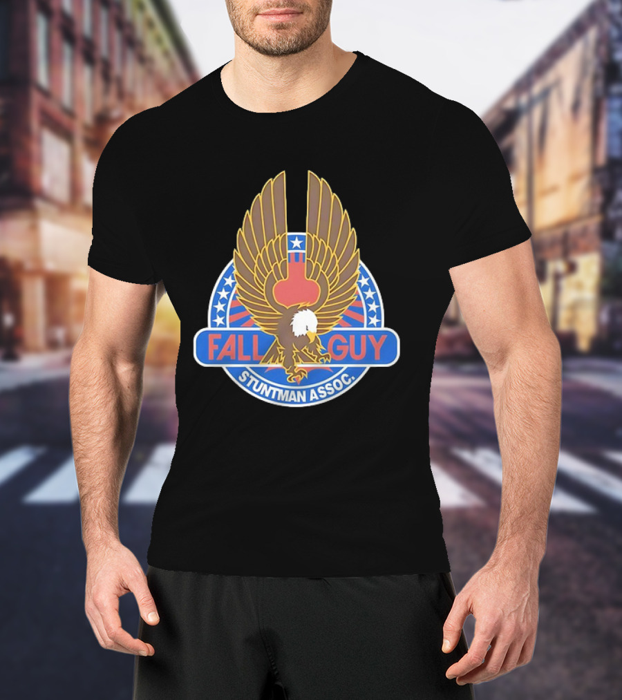 Fall Guy Stuntman Assoc Bald Eagle Emblem T-Shirt