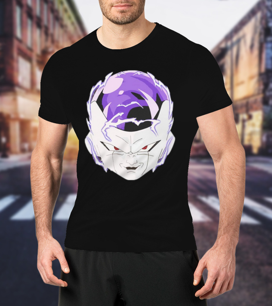 Frieza Dragon Ball Face With Purple Accents T-Shirt