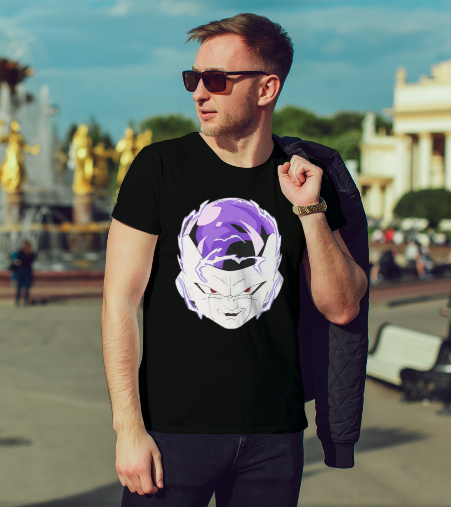 Frieza Dragon Ball Face With Purple Accents T-Shirt