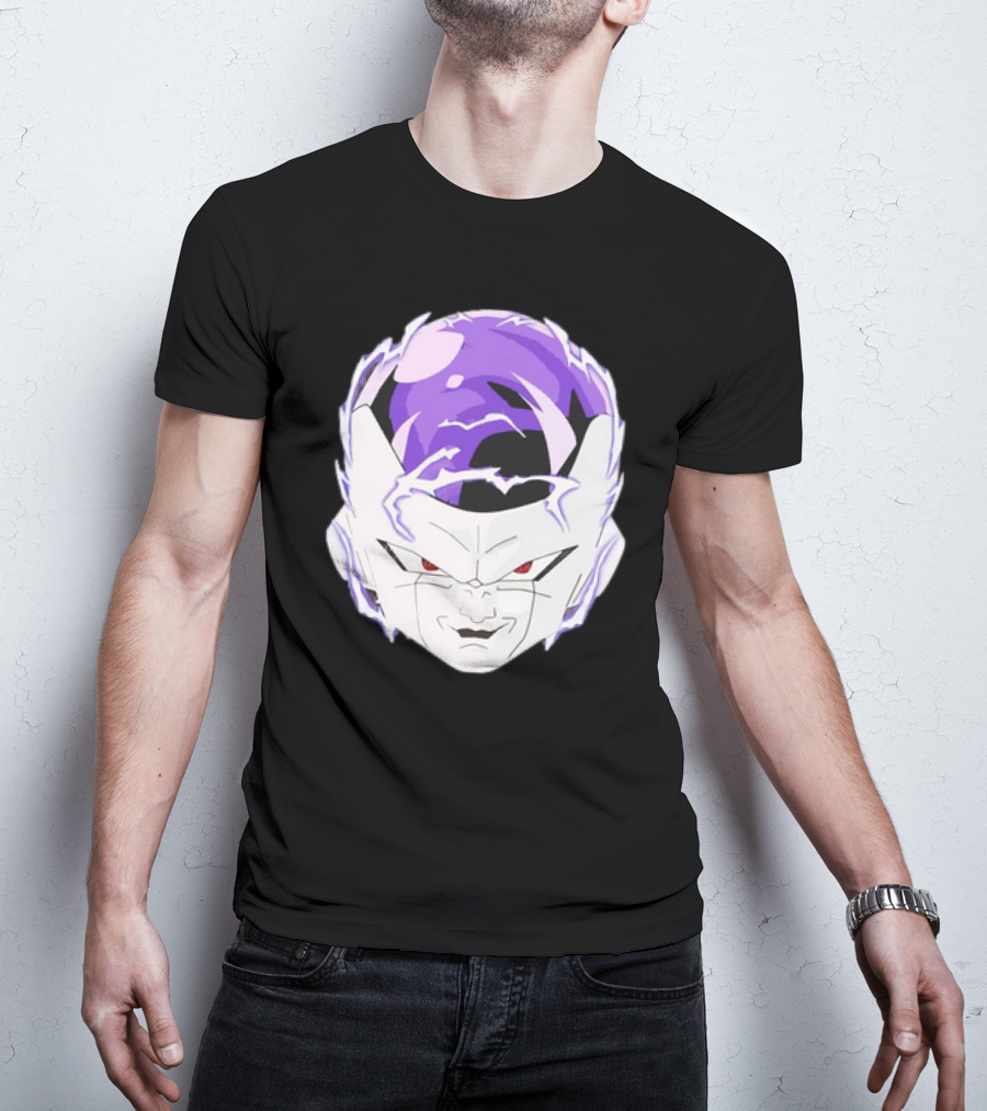 Frieza Dragon Ball Face With Purple Accents T-Shirt