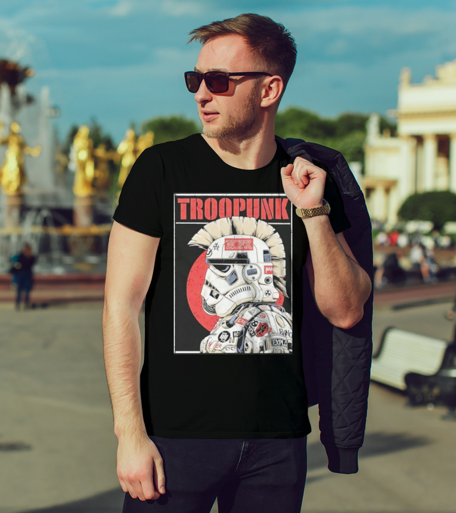 TROOPUNK NOFX Punk Rock Star Wars Stormtrooper T-Shirt