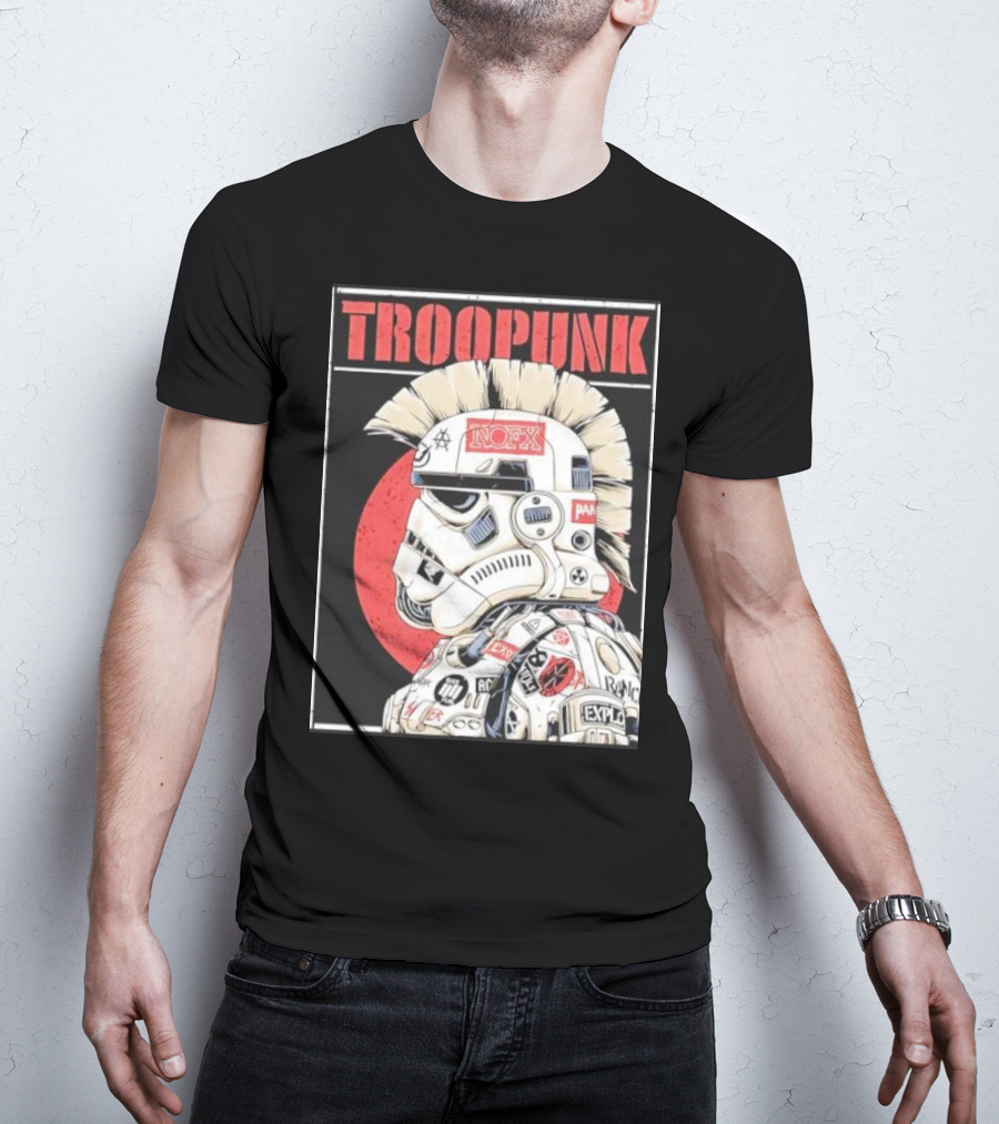 TROOPUNK NOFX Punk Rock Star Wars Stormtrooper T-Shirt