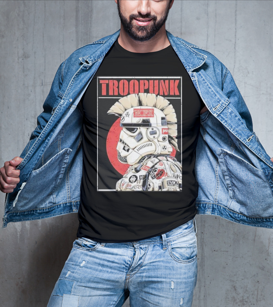 TROOPUNK NOFX Punk Rock Star Wars Stormtrooper T-Shirt