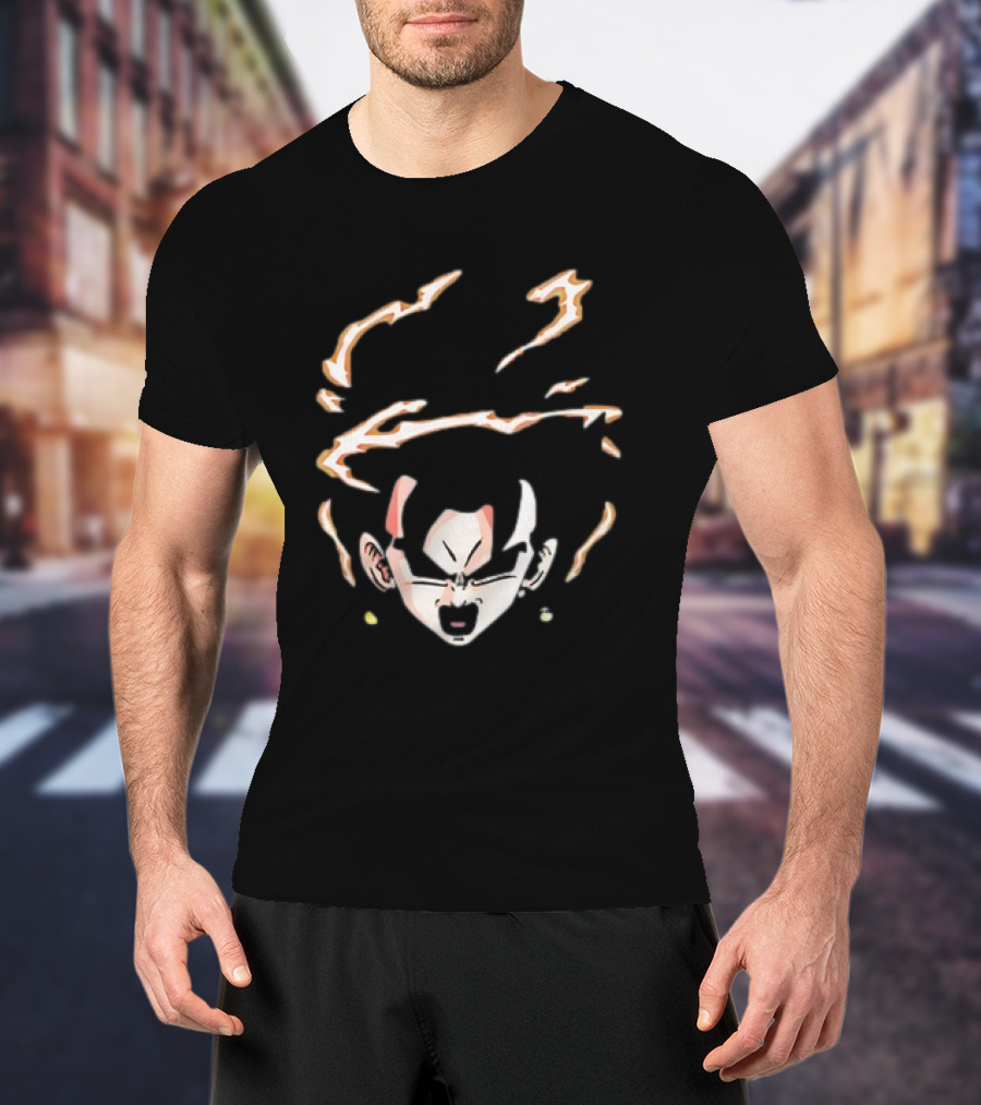 Vegito Dragon Ball Super Saiyan Fusion Face Anime T-Shirt