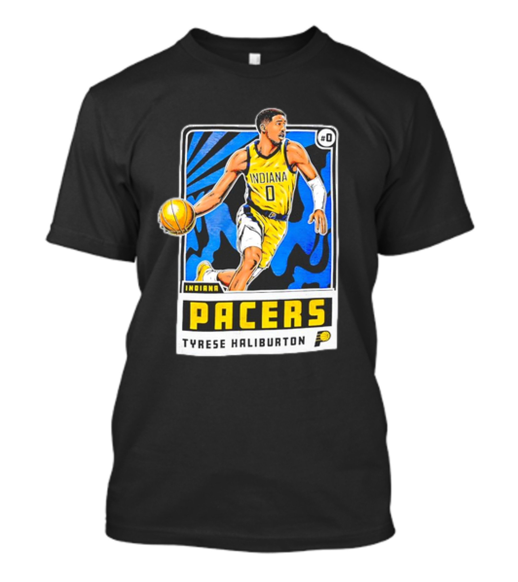 Tyrese Haliburton Indiana Pacers Vintage Player Card #0 T-Shirt