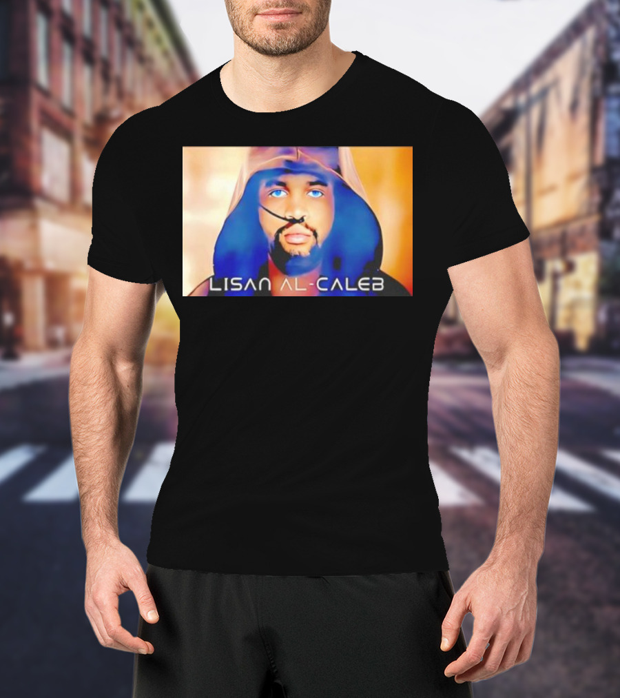 Lisan Al Caleb Blue Hooded T-Shirt