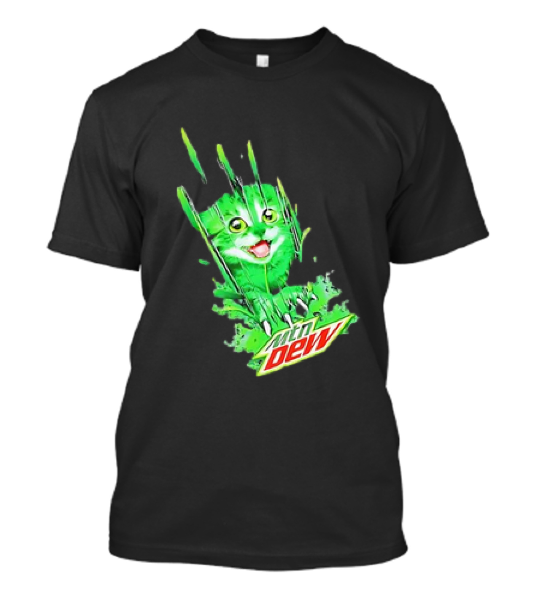 Cat Mtn Dew Mountain Mew Clawing T-Shirt